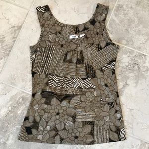 Liz & Co Floral Dress Tank Top